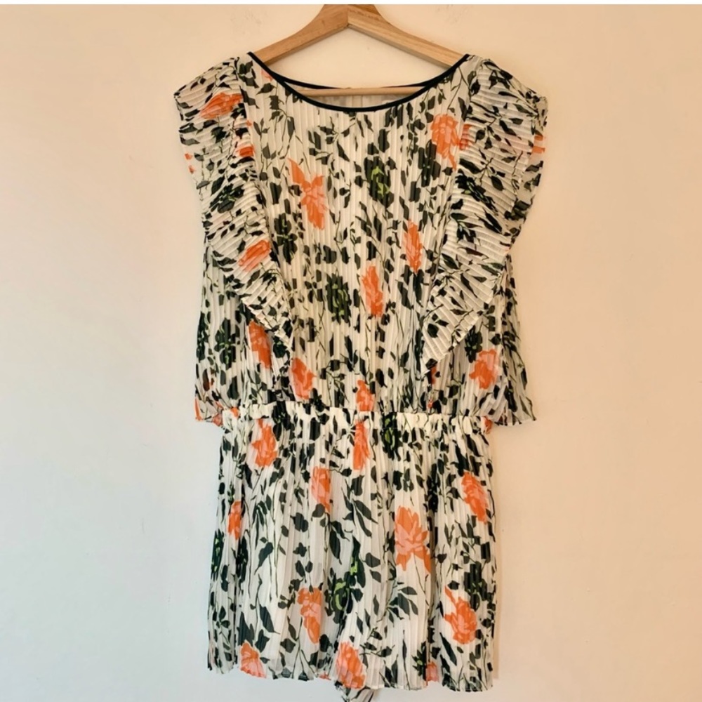 Club Monaco Ruffle Floral Romper